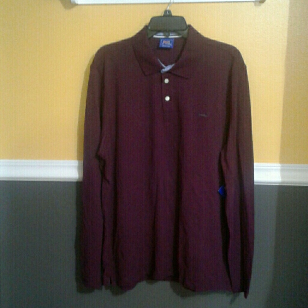 Mens Long sleeve polo Le Tigre brand.